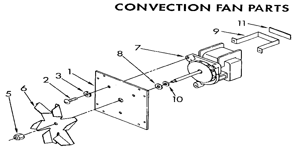 KitchenAid KEBS277XBL0 convection fan diagram