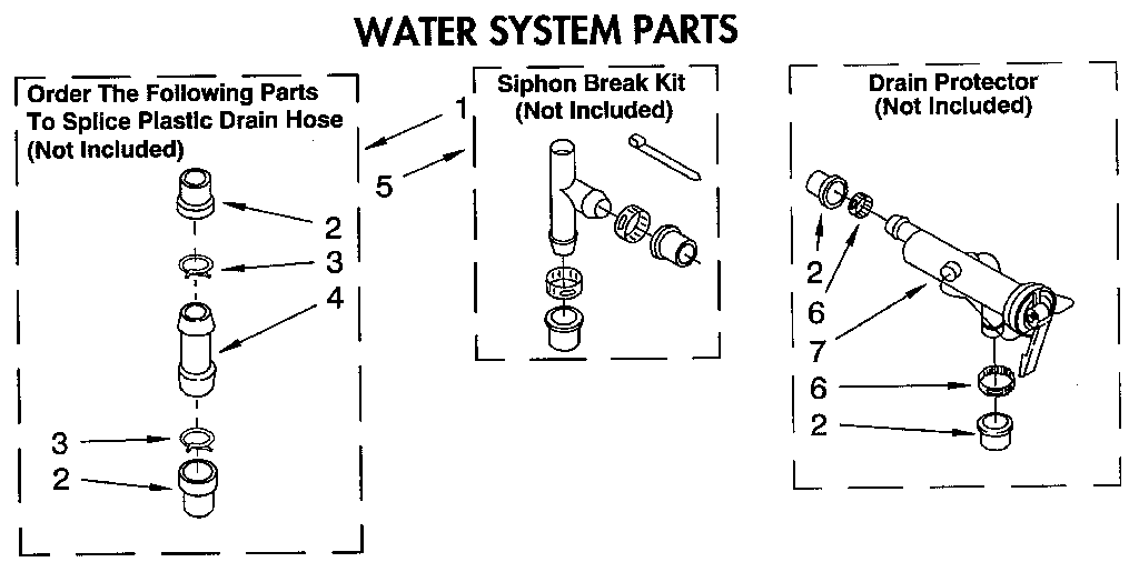 Kenmore 11091310100 water system diagram