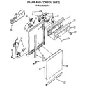 Whirlpool DU8950XX0 frame and console diagram