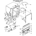 Whirlpool DU8950XX0 tub assembly diagram