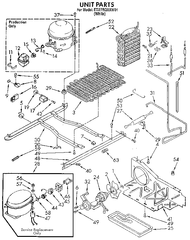 Whirlpool ED27RQXXW01 unit diagram