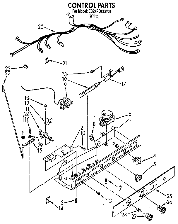 Whirlpool ED27RQXXW01 control diagram