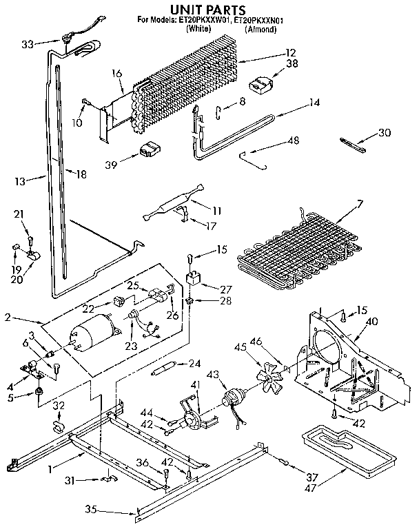 Whirlpool ET20PKXXN01 unit diagram