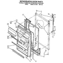 Whirlpool E18PKXYG00 refrigerator door diagram
