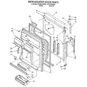 Whirlpool ET22DKXWN00 refrigerator door diagram