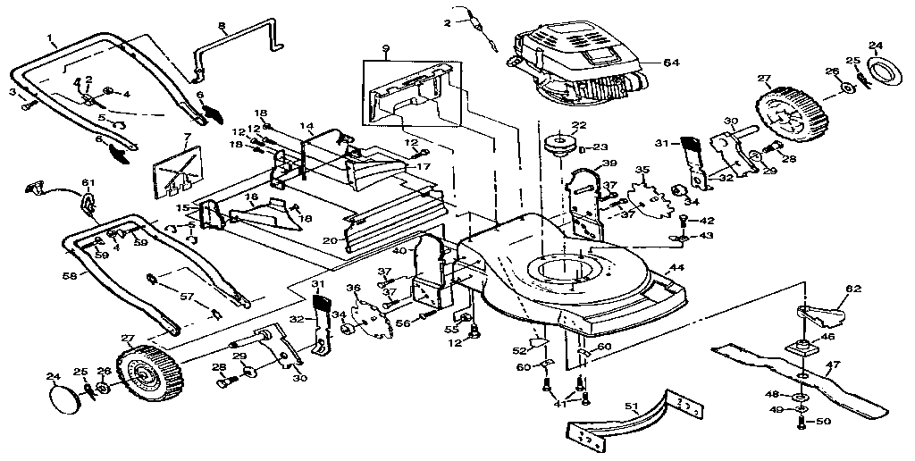 Craftsman 917373581 main frame diagram