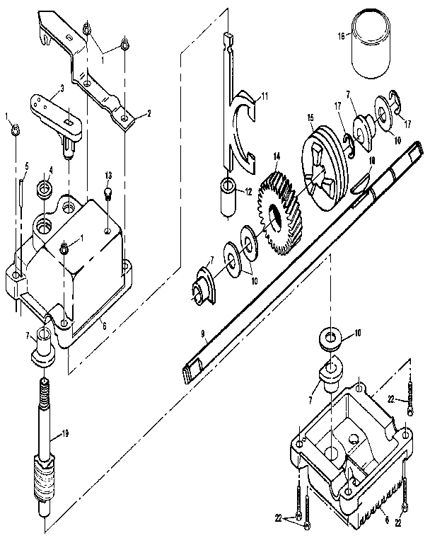 Craftsman 917373260 gear case assembly diagram