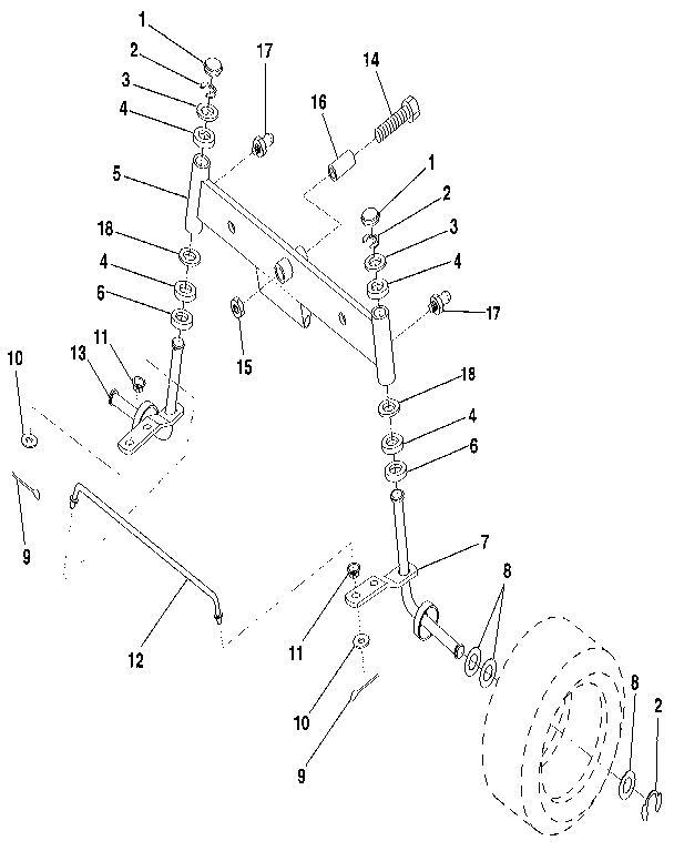 Craftsman 917256922 front axle diagram