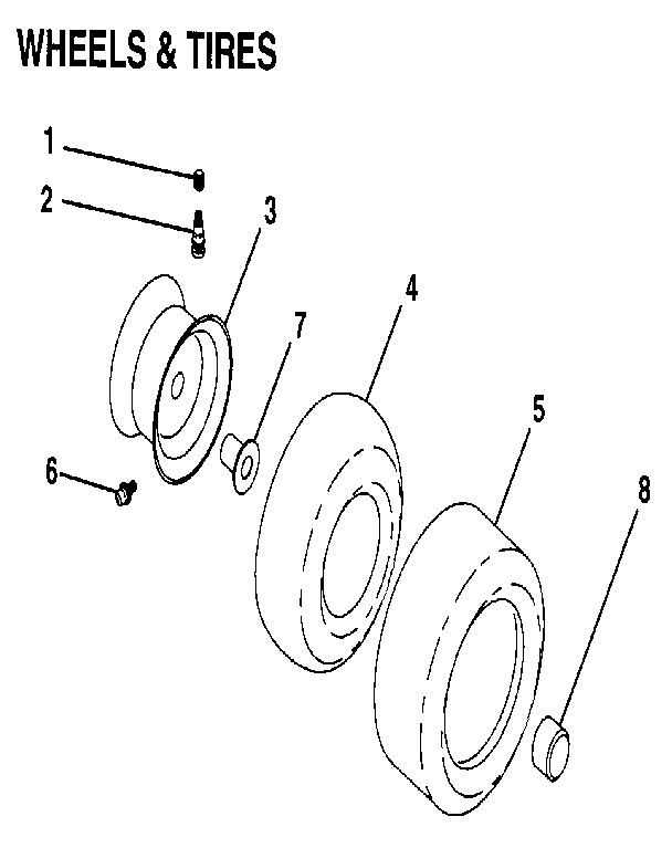 Craftsman 917255980 wheels & tires diagram