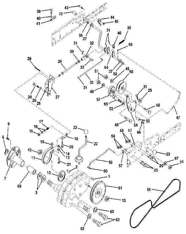 Craftsman 917255980 ground drive diagram