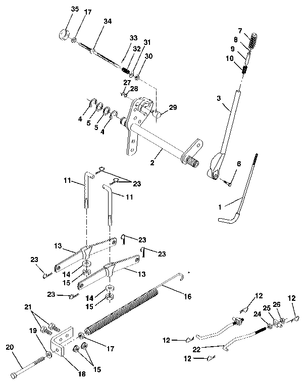 Craftsman 917255980 lift assembly diagram