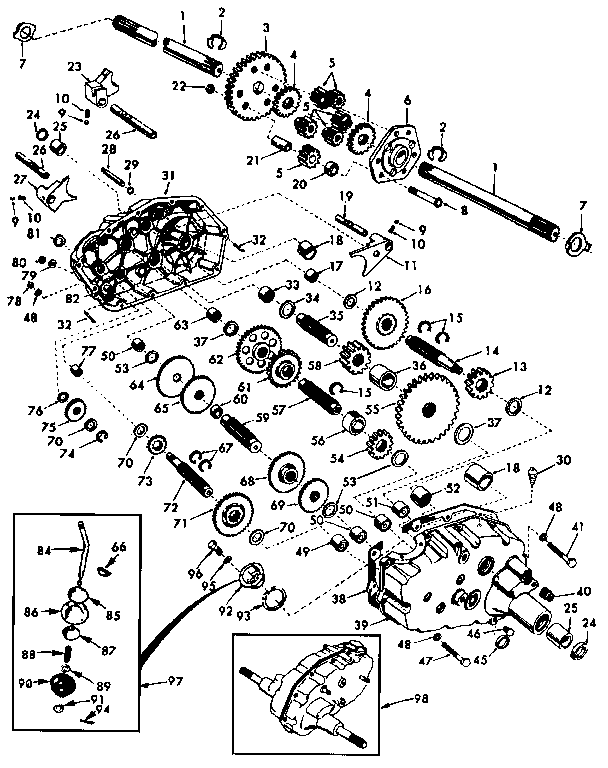 Craftsman 917255980 transaxle diagram