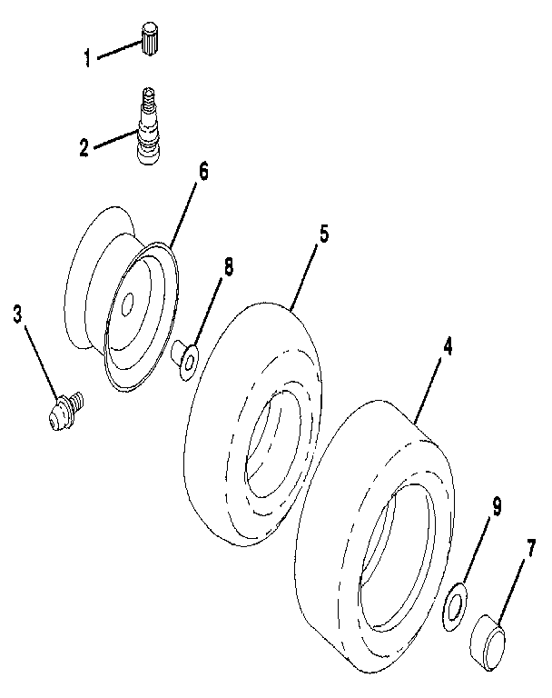 Craftsman 917256920 wheels & tires diagram