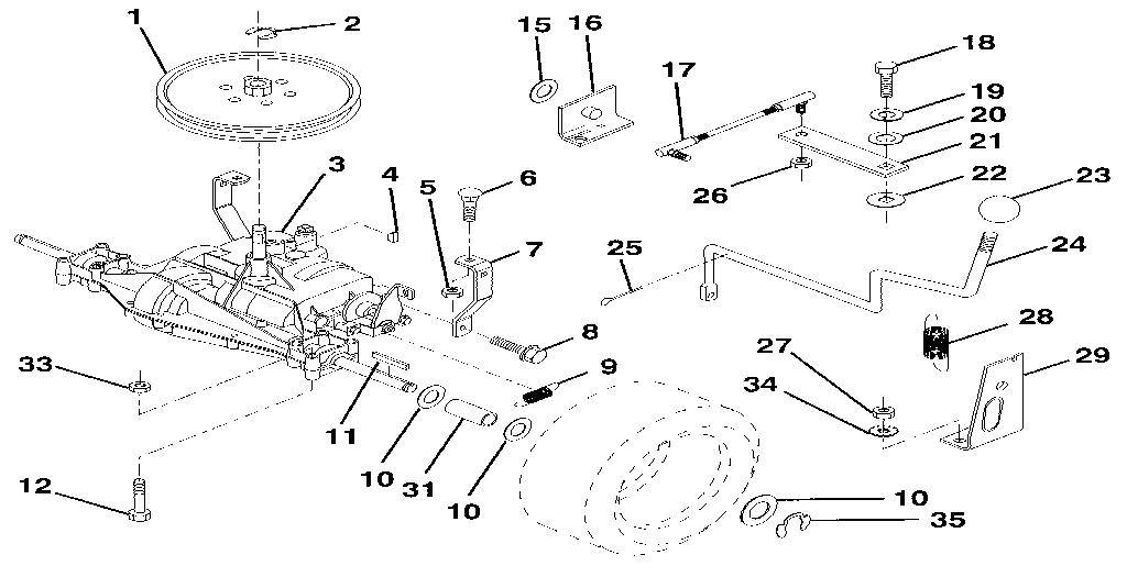 Craftsman 917256920 transaxle diagram
