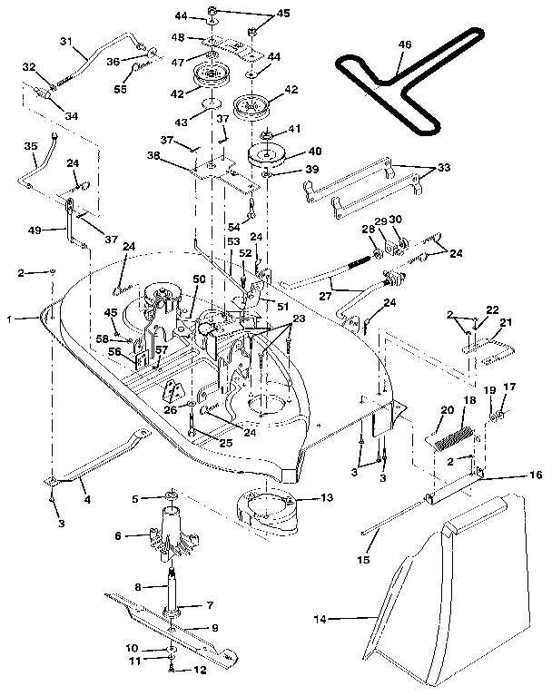 Craftsman 917256920 mower deck diagram
