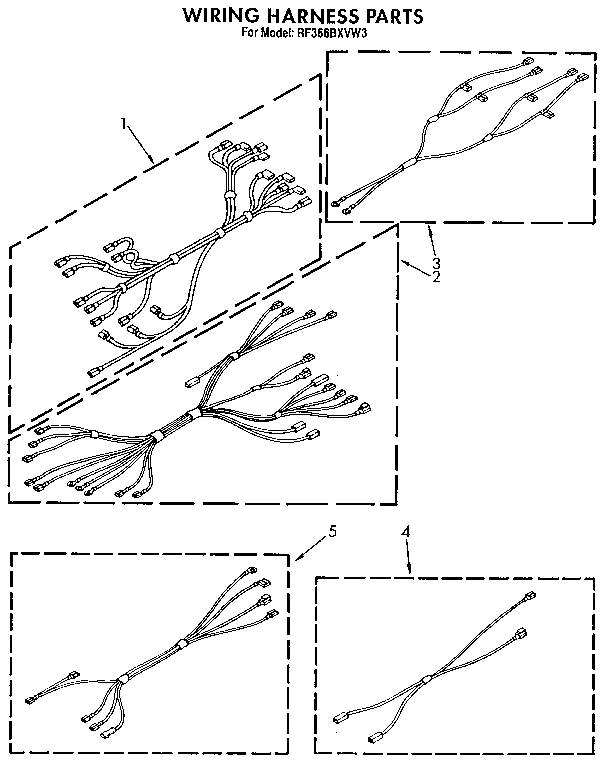Whirlpool RF366BXVW3 wiring harness diagram