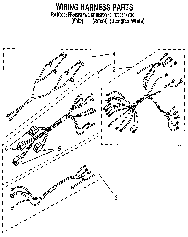 Whirlpool RF365PXYN0 wiring harness diagram