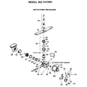 Kenmore 3631411691 motor-pump mechanism diagram