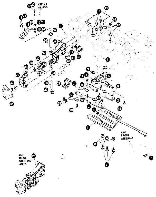 Craftsman 536255860 rear steering assembly diagram