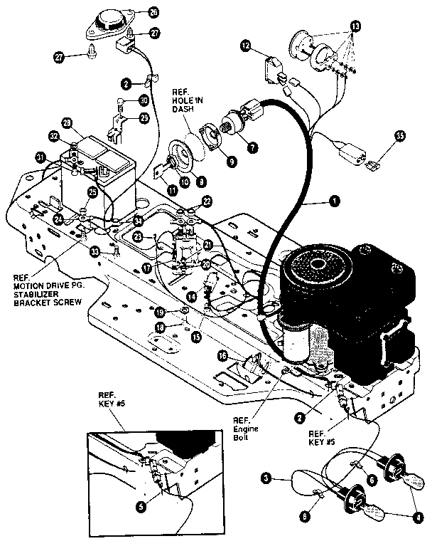 Craftsman 536255860 electrical assembly diagram