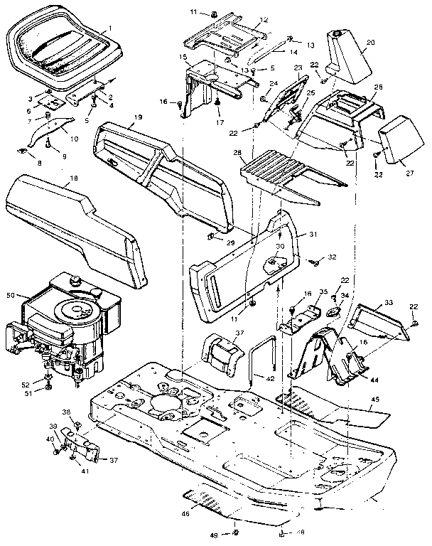 Craftsman 502255172 body chassis diagram
