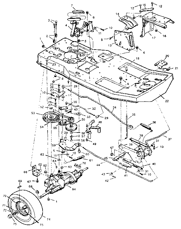 Craftsman 502255172 drive system diagram