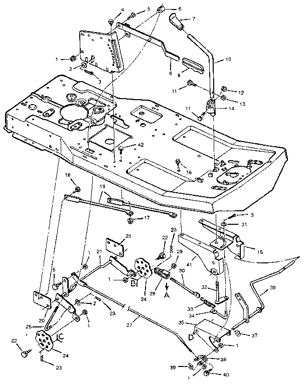 Craftsman 502254114 mower housing suspension diagram