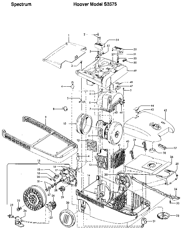Hoover S3575 spectrum diagram
