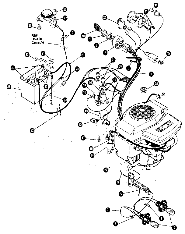 Craftsman 536255870 electrical assembly diagram