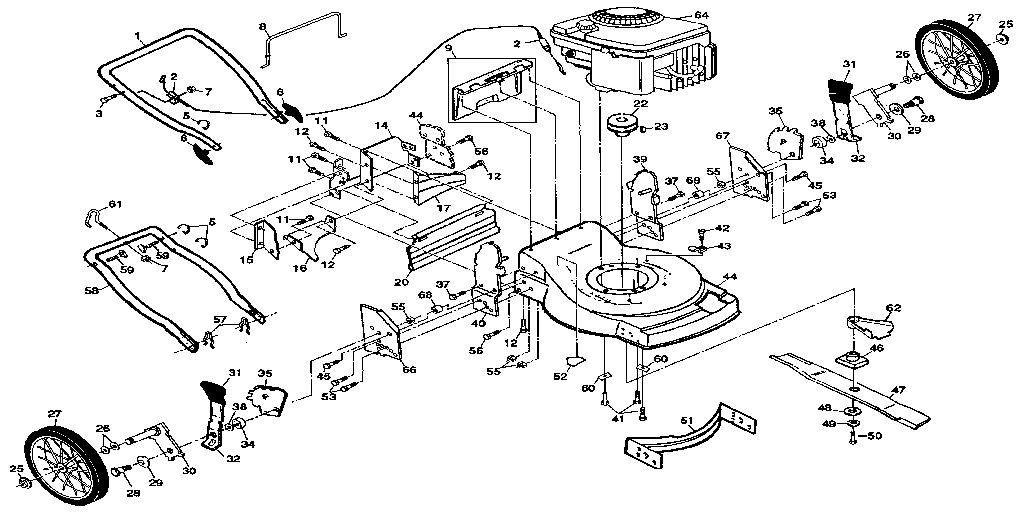 Craftsman 917374671 main frame diagram