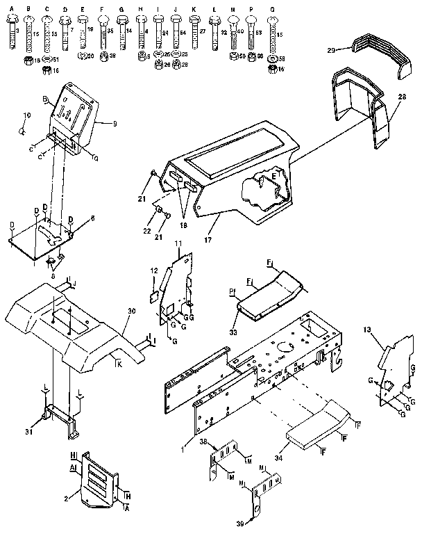 Craftsman 917255420 chassis and enclosures diagram
