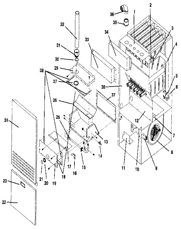 ICP NULS075BG04 non-functional replacement diagram