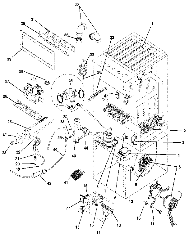ICP NUGS100BH04 functional replacement diagram