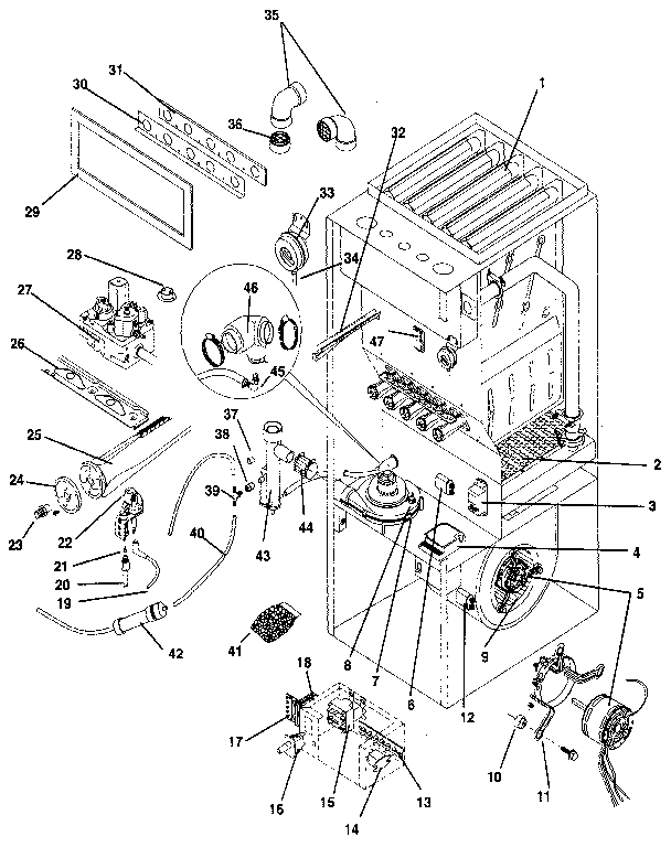 ICP NUGS050AF04 functional replacement diagram