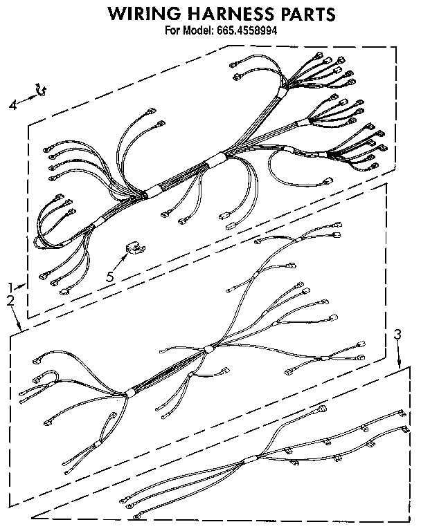 Kenmore 6654558994 wiring harness diagram