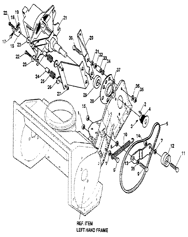 Craftsman 536883210 motor drive diagram