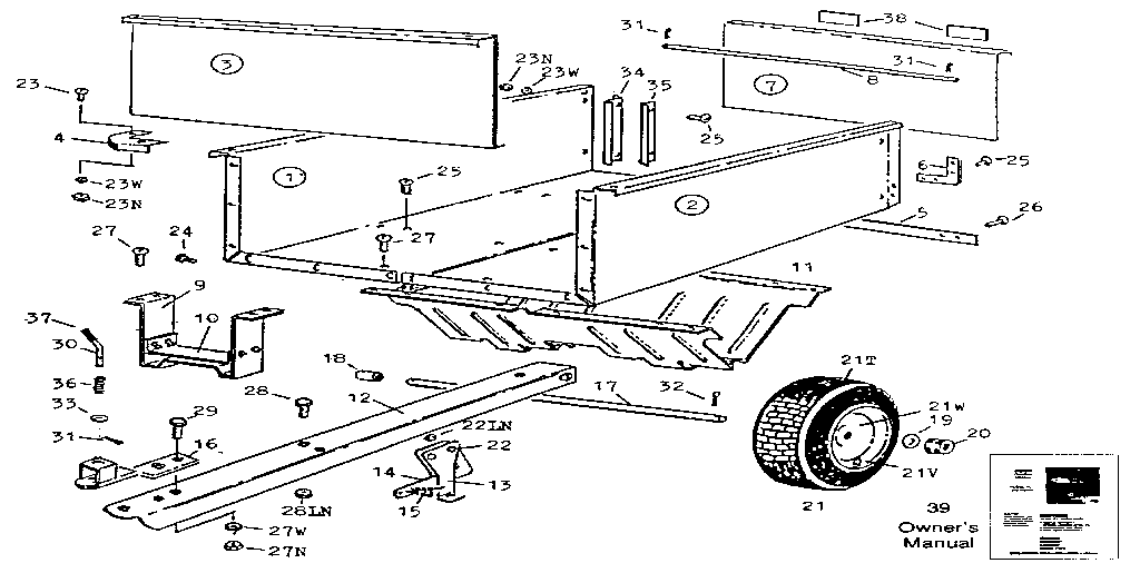 Craftsman 610243770 17 cu. ft. diagram