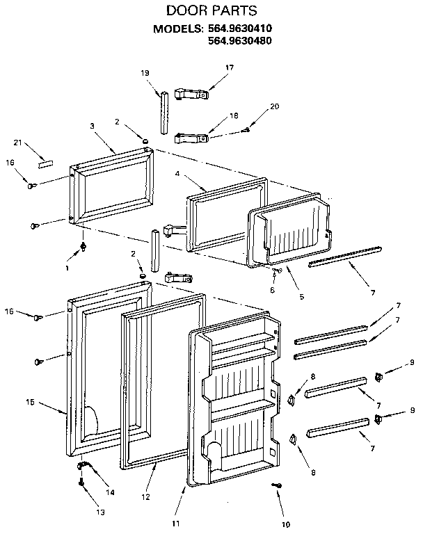 Craftsman 5649630480 door diagram