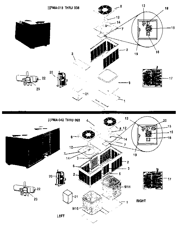 Rheem PMA060D replacement parts diagram