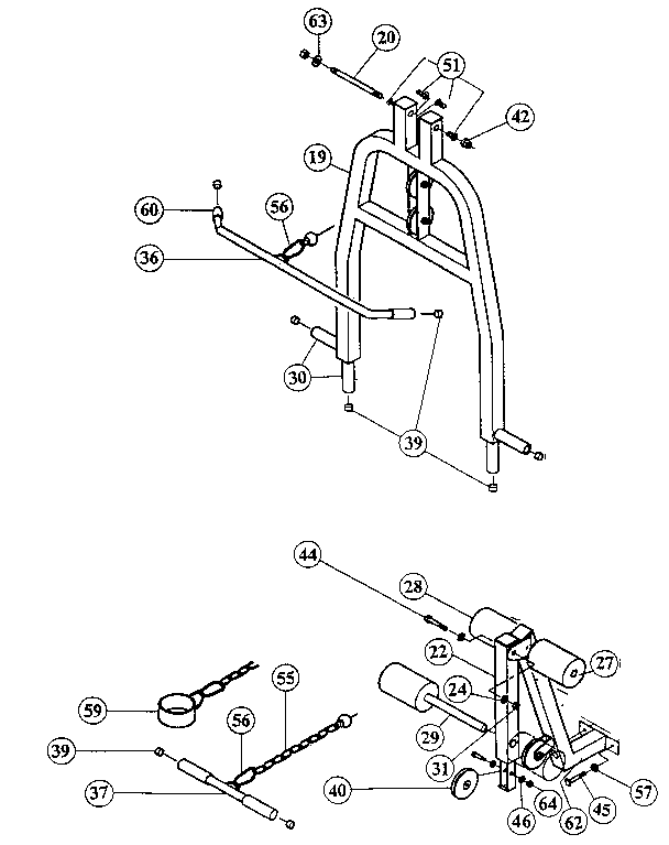 Formula Ventures 5150 crossbar assembly diagram