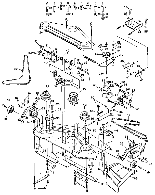 Craftsman 917250032 mower diagram