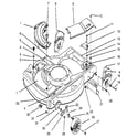 Craftsman 3934 deck & wheel assembly (self propelled) diagram
