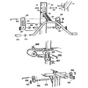 Weider E225 (SELF RETURNING CYLINDER) flex band attachment & arm press handlebar diagram