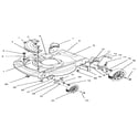Lawn-Boy 10210-3900001 AND UP deck & wheel assembly (hand push) diagram