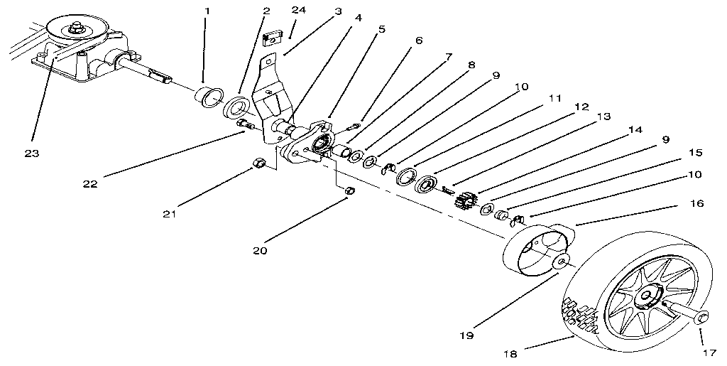 Craftsman 3938 rear axle assembly diagram