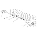Lawn-Boy 10210-3900001 AND UP rear axle assembly diagram