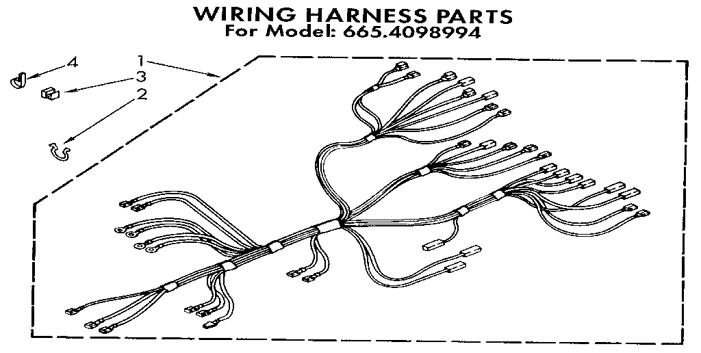 Kenmore 6654098994 wiring harness diagram