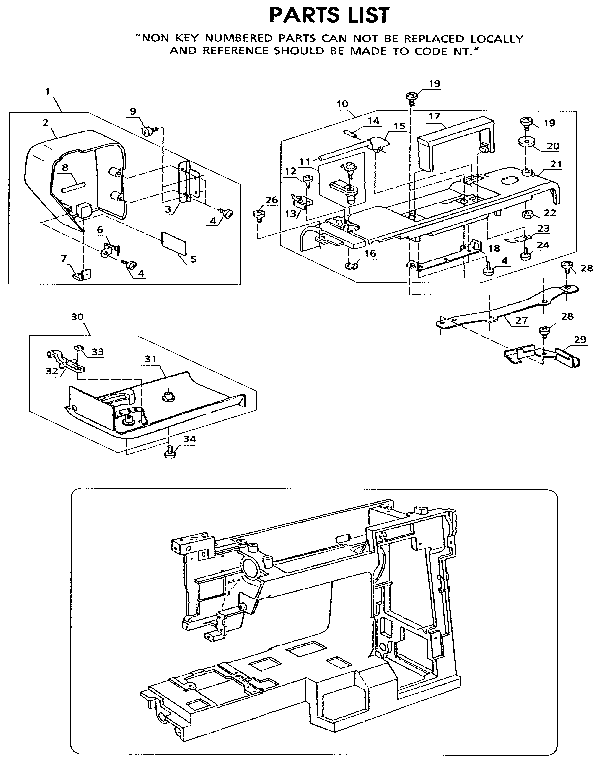 Kenmore 38519150090 base assembly diagram