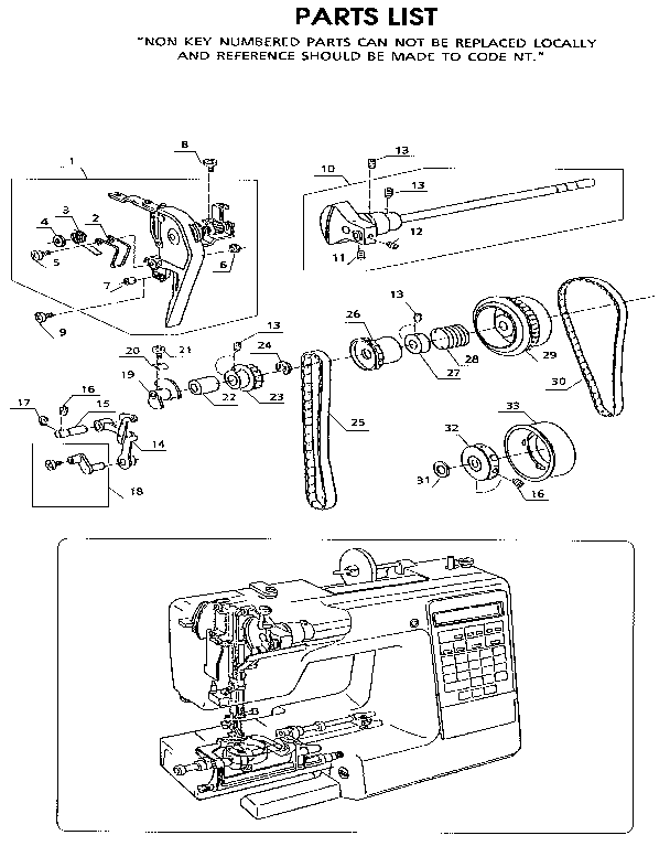 Kenmore 38519150090 thread tension diagram