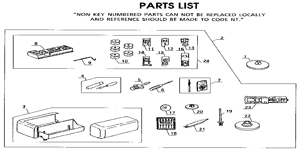 Kenmore 38519150090 attachment parts diagram